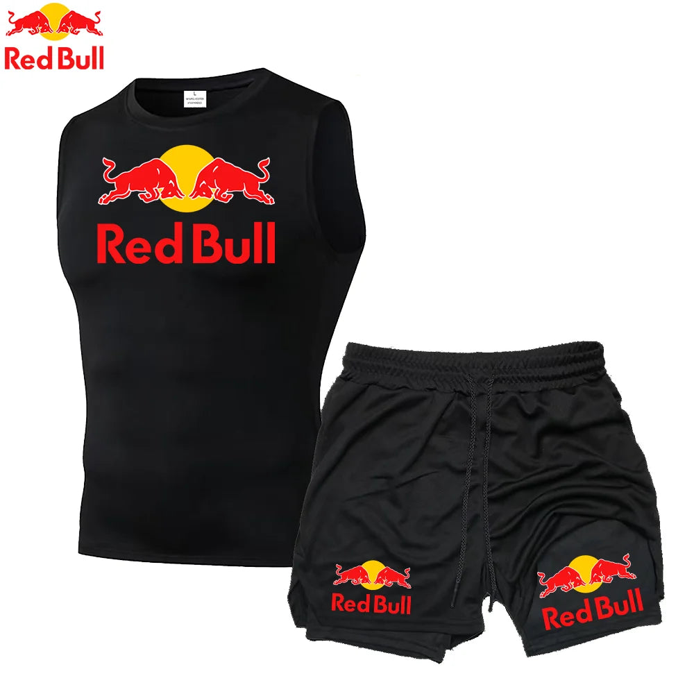 RedBull 2-in-1 Men’s Quick-Dry Gym Set — Shorts & Tank Top