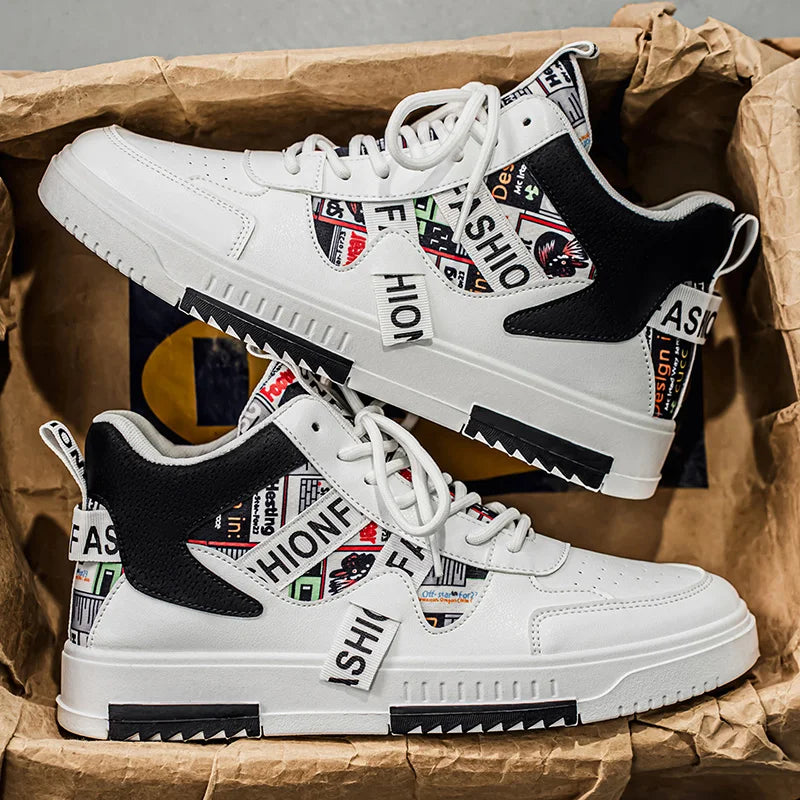 2025 Men’s Graffiti High-Top Sneakers