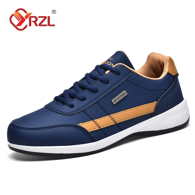 YRZL Men’s Waterproof Walking Sneakers