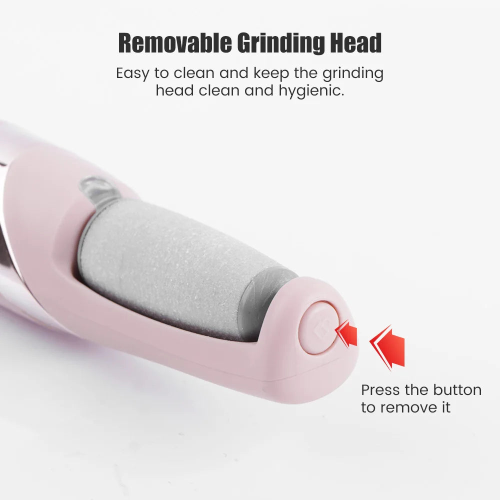 USB Electric Foot File – Pedicure Tool for Dead Skin & Callus Removal, Exfoliating Grinder for Cracked Feet Care