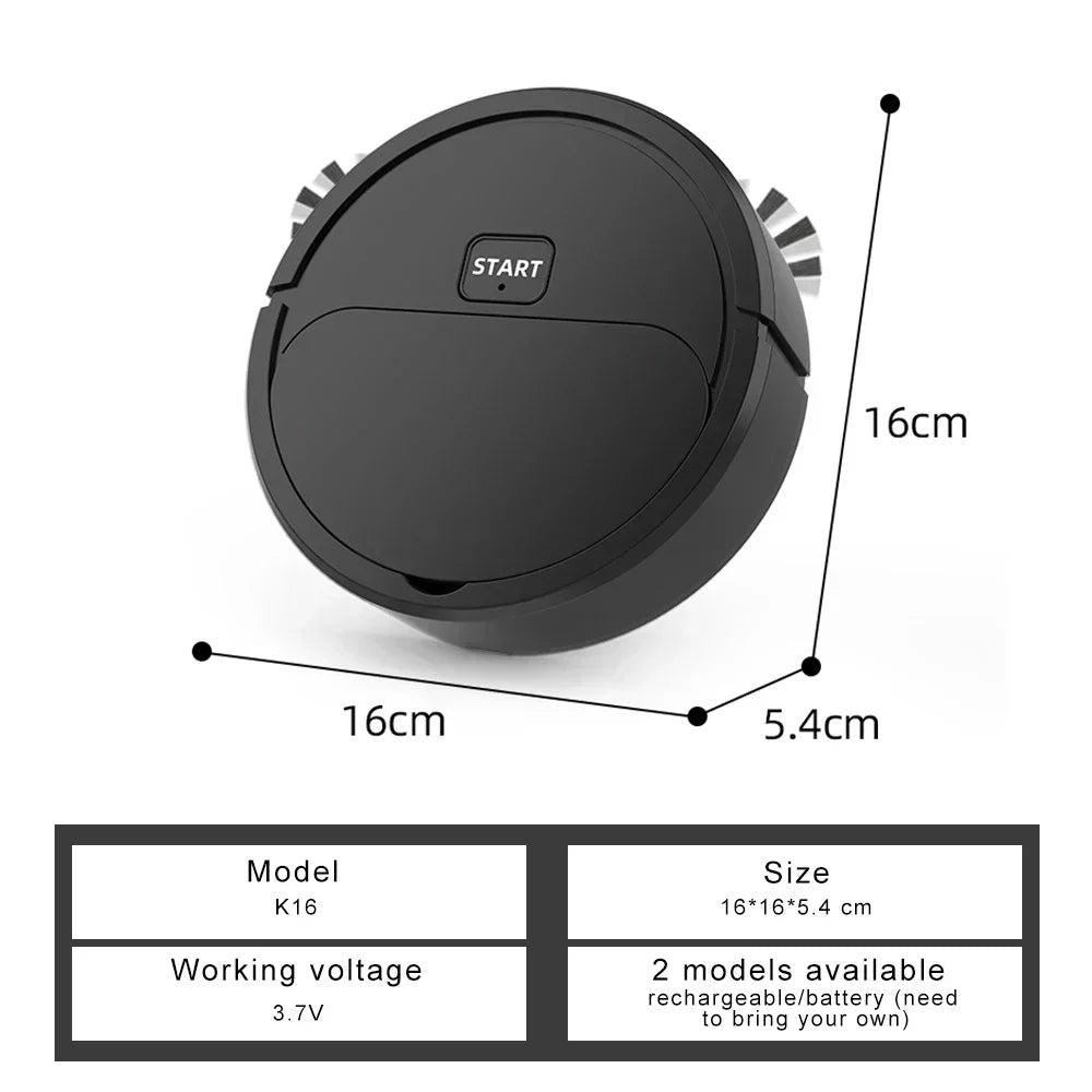 Intelligent SweepBot - Automatic Mini Vacuum & Floor Mopping Robot for Home Cleaning
