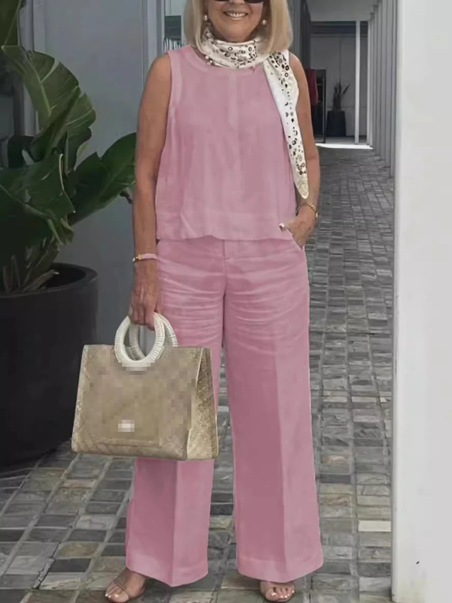 Women’s Linen Two-Piece Set