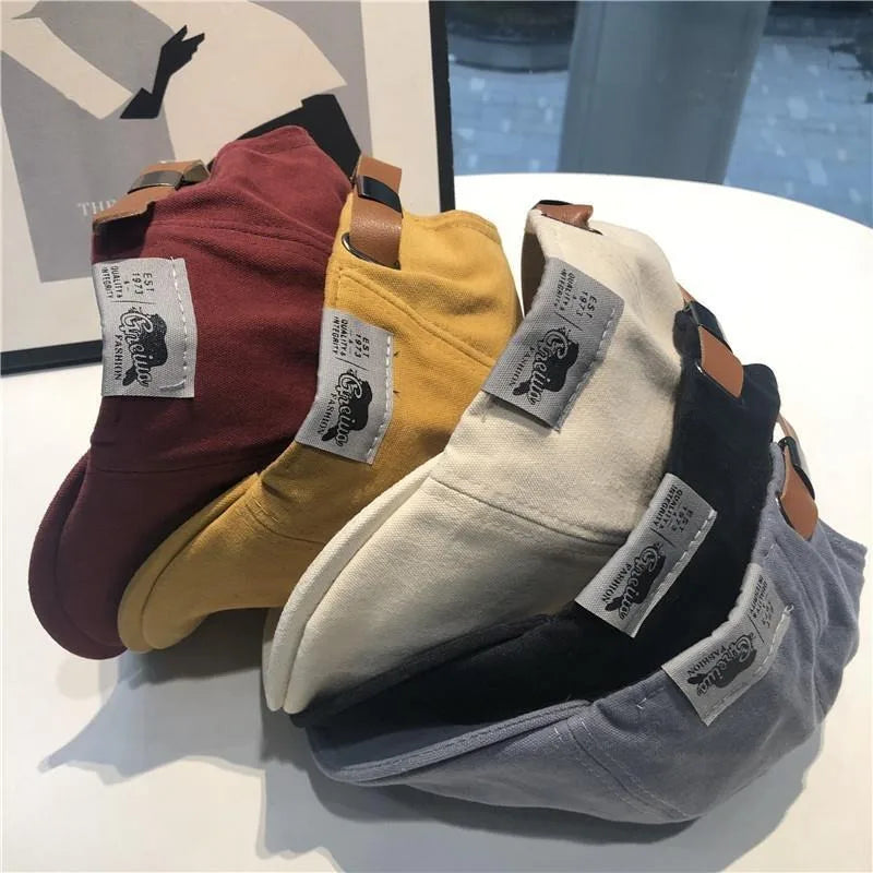 Vintage Peaky Blinders Beret – Classic Cotton Ivy Cap for Men & Women