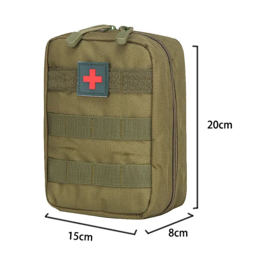First Aid Kit Tactical Medical EDC Pouch – Outdoor Camping Survival Kit, 1000D Nylon Waist Pack