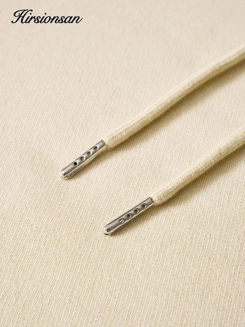 Hirsionsan Letter Print Oversized Hoodie - Women’s Fleece Sweatshirt