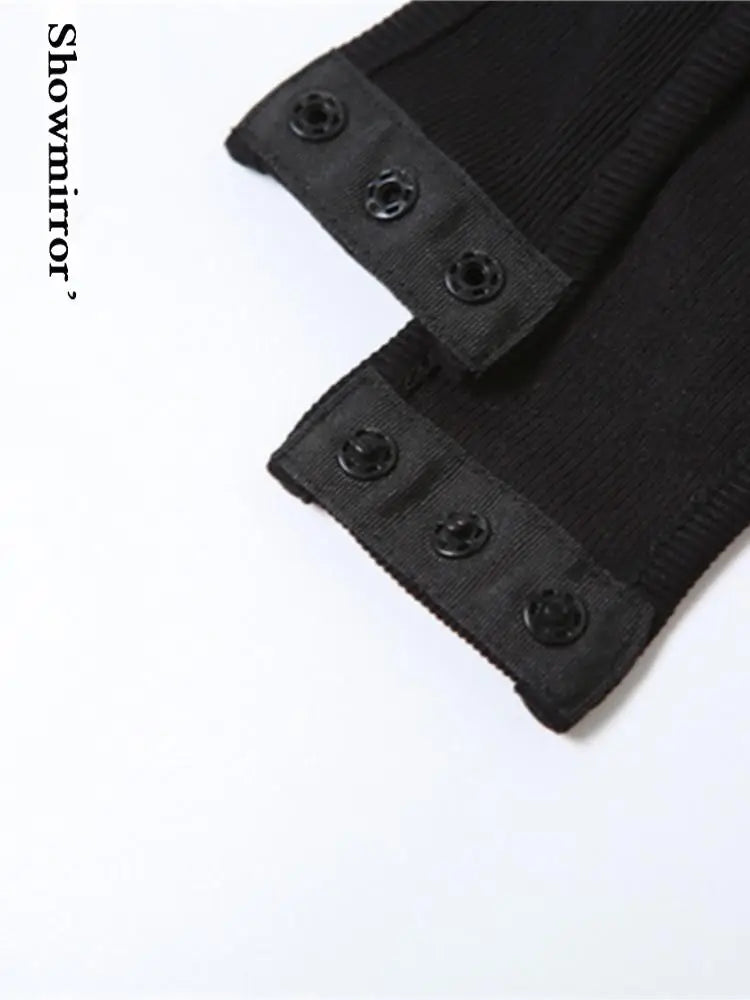 Gothic Y2K Sexy Hollow Out Patchwork Bodysuit Top