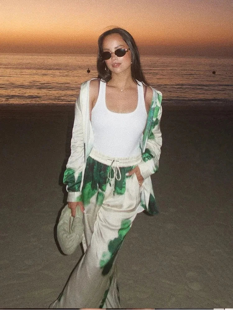 Women’s Vintage Satin Pantsuit