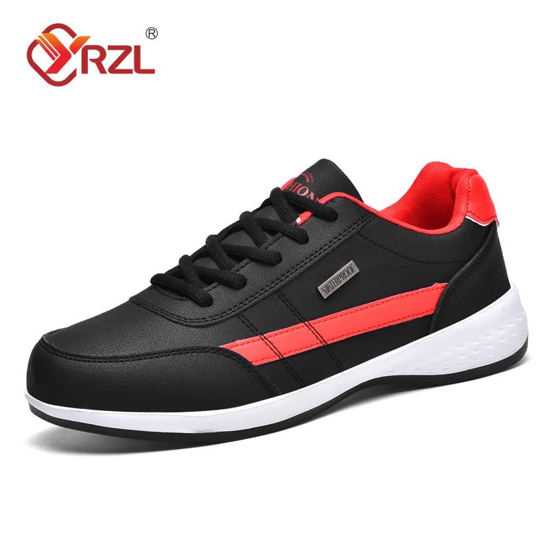 YRZL Men’s Waterproof Walking Sneakers