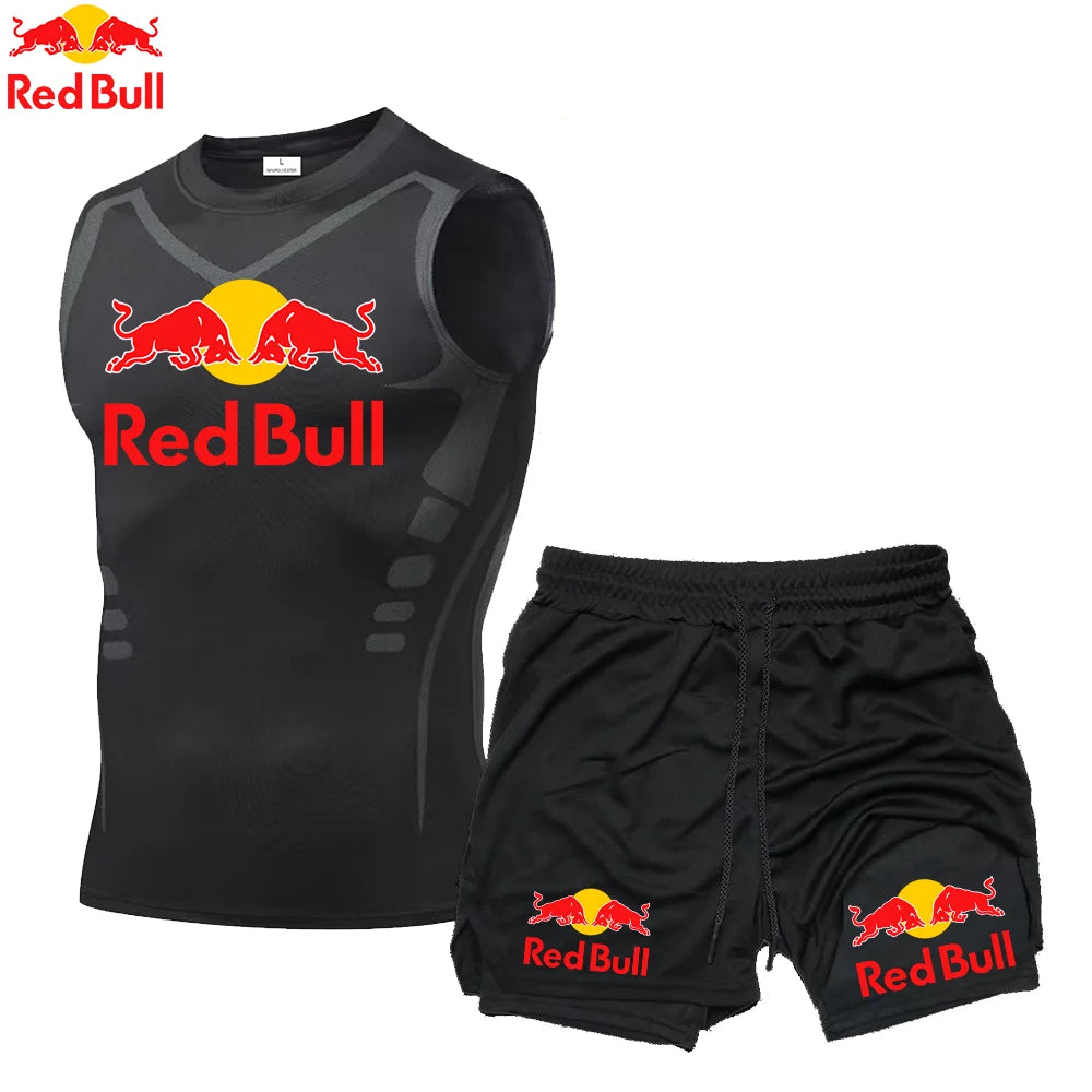 RedBull 2-in-1 Men’s Quick-Dry Gym Set — Shorts & Tank Top