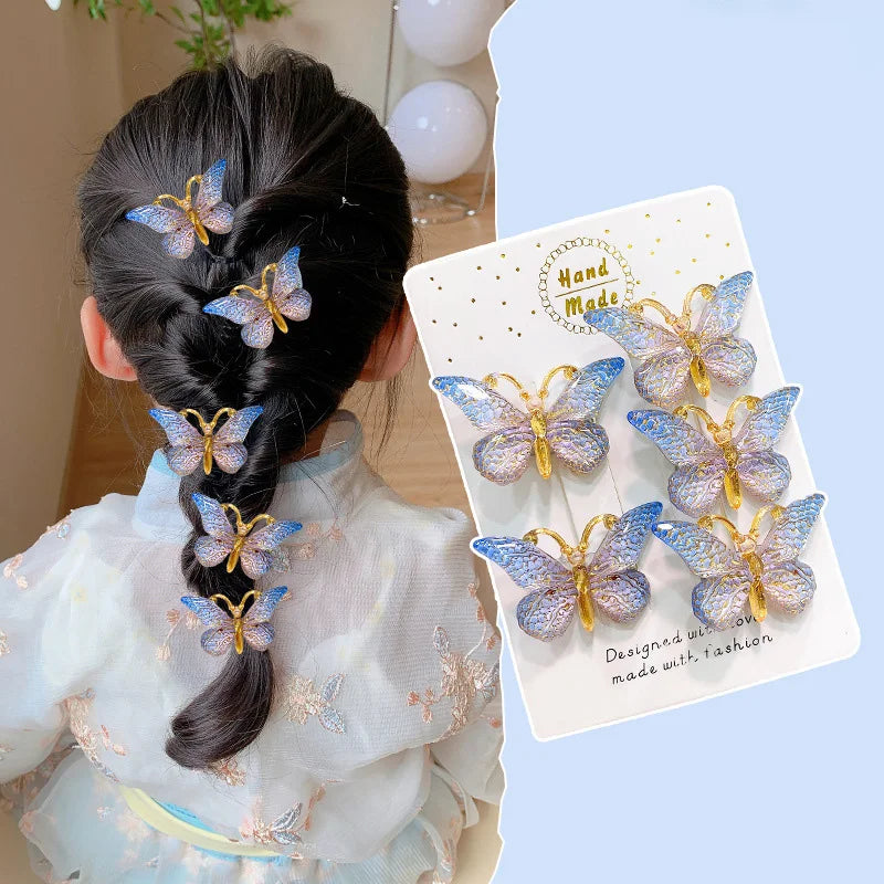 Cute Stereoscopic Kids Hair Clips Princess 9PCS