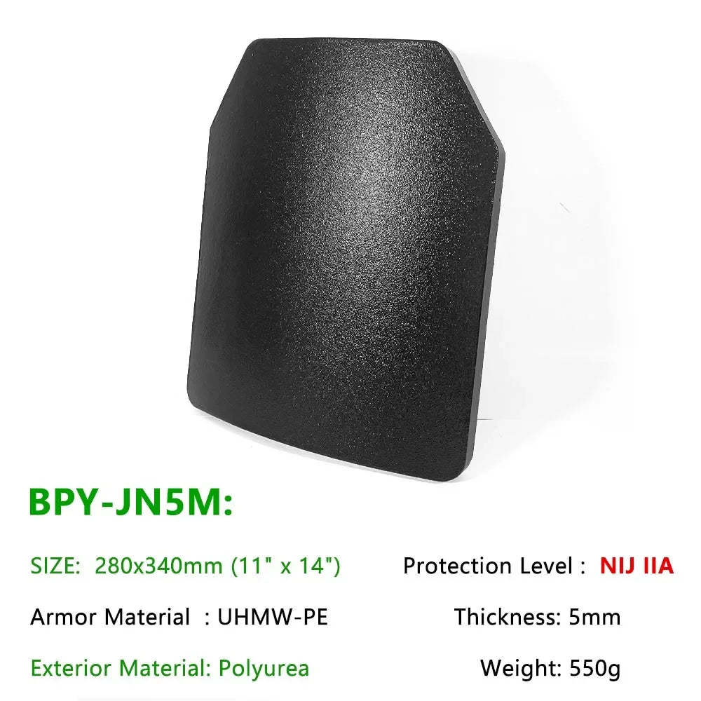 NIJ IIIA Soft/Hard Bulletproof Plates for Ballistic Vest and Backpack – Available in 6x8, 10x12, 11x14 Sizes