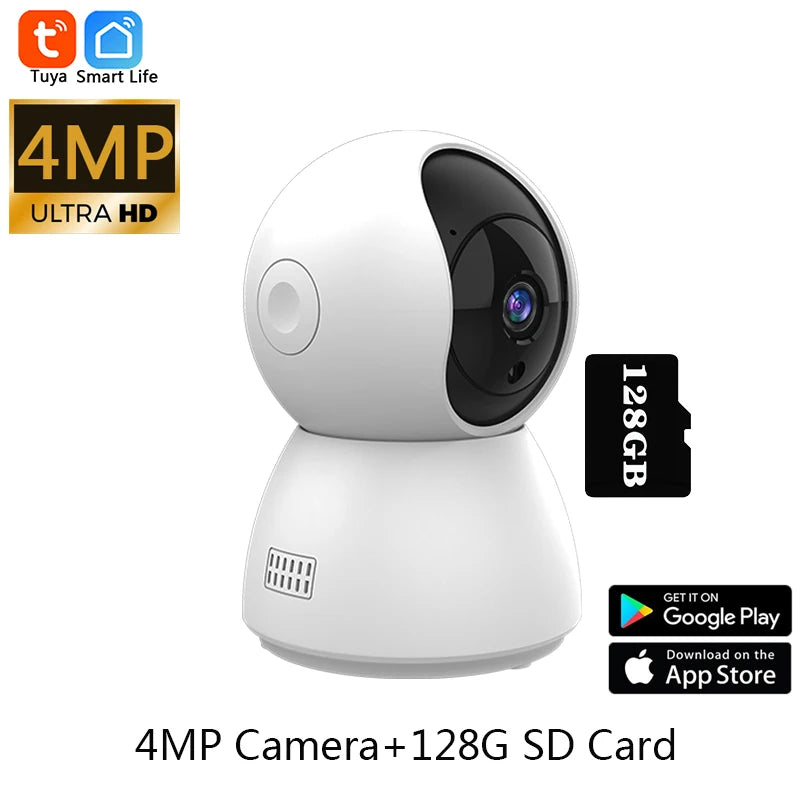 Smart Home 4MP Mini WiFi Camera with Auto Tracking