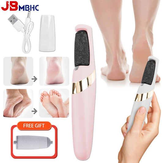 USB Electric Foot File – Pedicure Tool for Dead Skin & Callus Removal, Exfoliating Grinder for Cracked Feet Care
