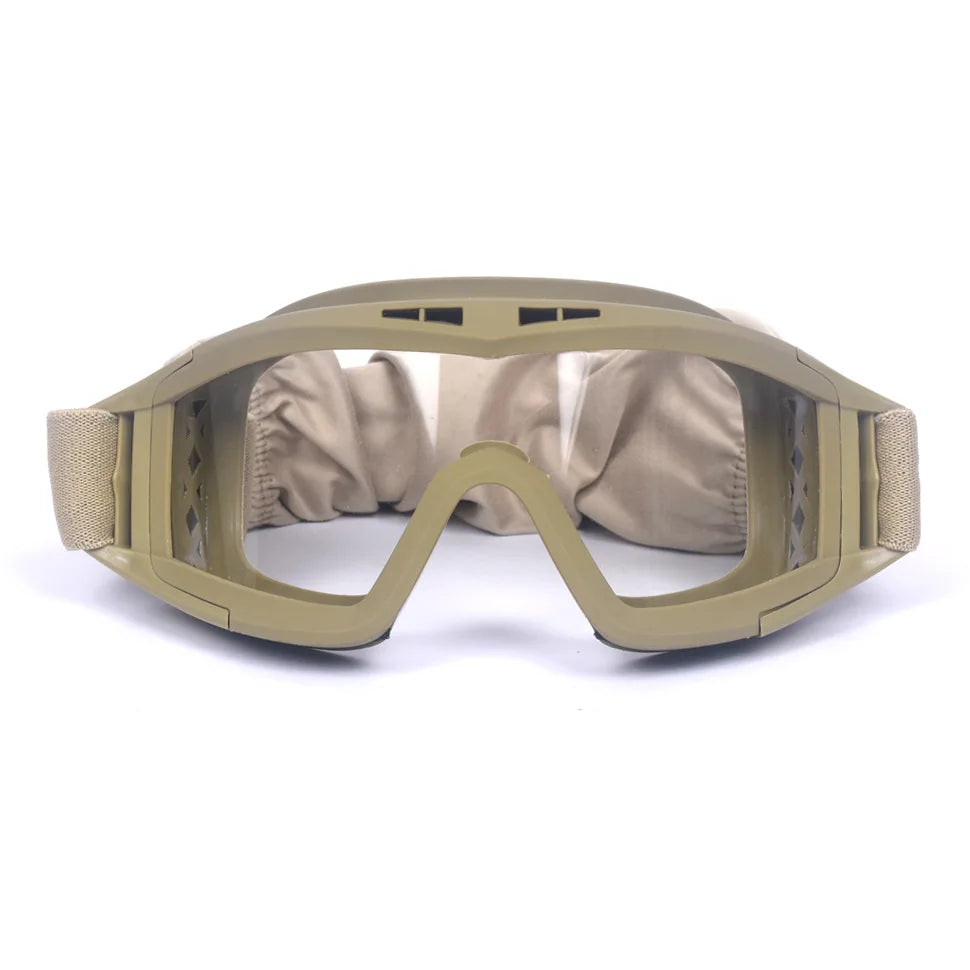 Military Tactical Goggles with Multiple Lenses - Adjustable Outdoor Eyewear