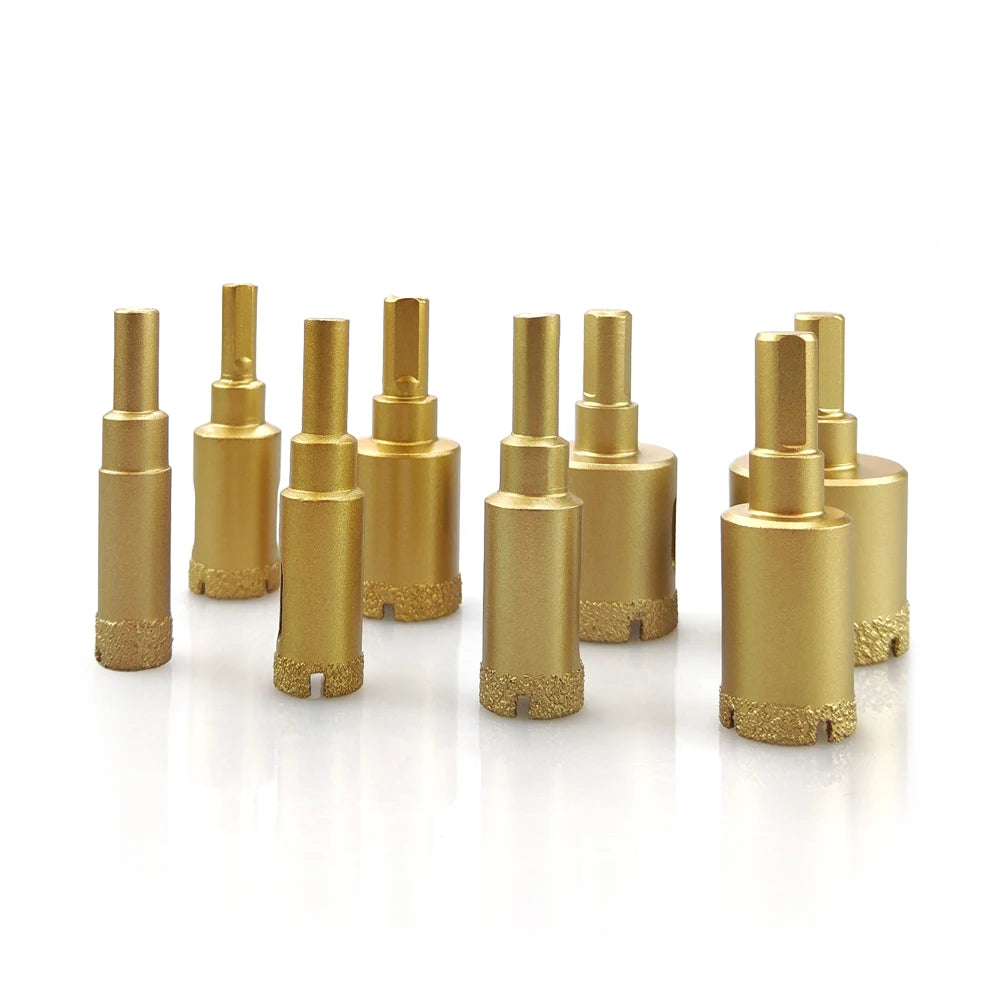 DiamondPro Drill Bit Set – 12-Piece Tools for Glass, Marble, Granite, Tile, and Ceramic (6-35mm)