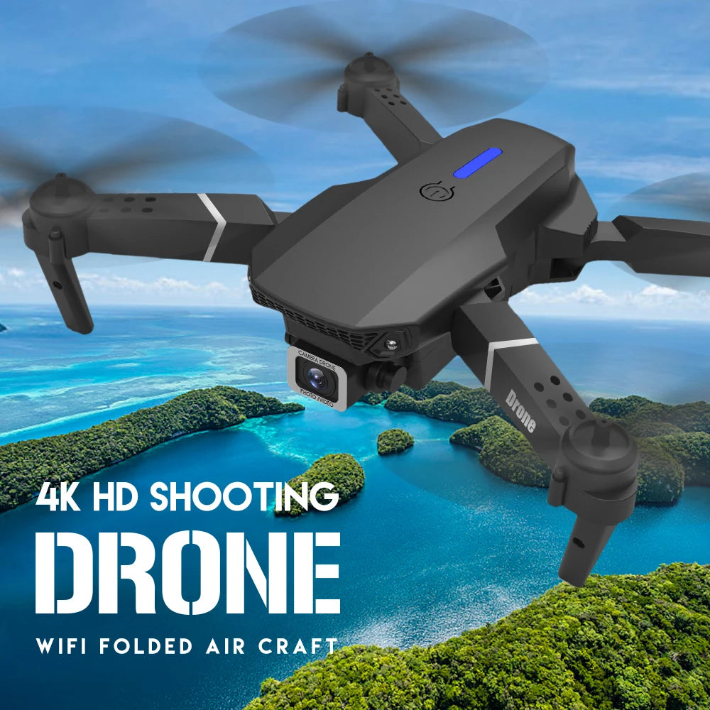 Foldable Professional Drone with 1080P HD Camera 4K RC