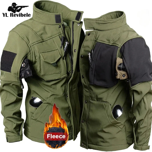 Men’s Tactical Fleece Motorcycle Jacket