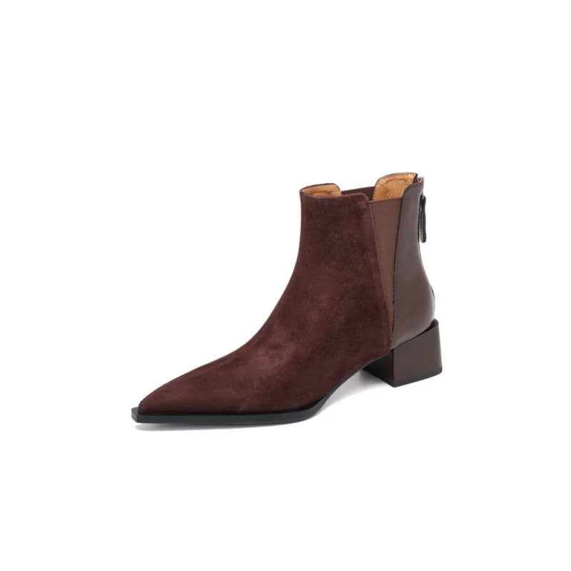 "Elegant Winter Heel Ankle Boots