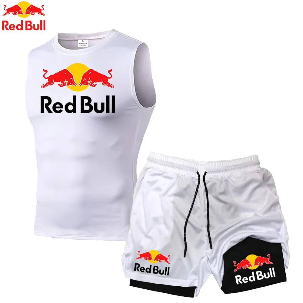 RedBull 2-in-1 Men’s Quick-Dry Gym Set — Shorts & Tank Top