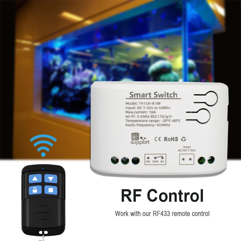 Smart WiFi Temperature & Humidity Controller 10A 2000W with Alexa & Google Home Compatibility