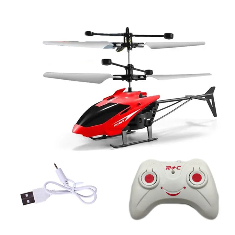 SkyRider Mini RC Drone - Rechargeable & Fall-Resistant Helicopter