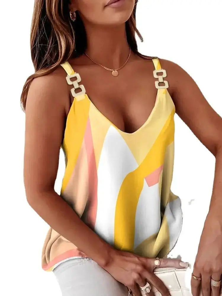 Elegant Chiffon V-Neck Blouse