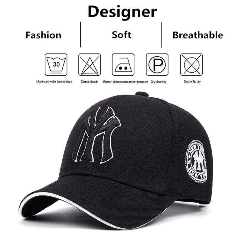 TrendSnap MY Baseball Cap – Adjustable Snapback Hat with Letter Embroidery, Sunscreen Design for Men & Women
