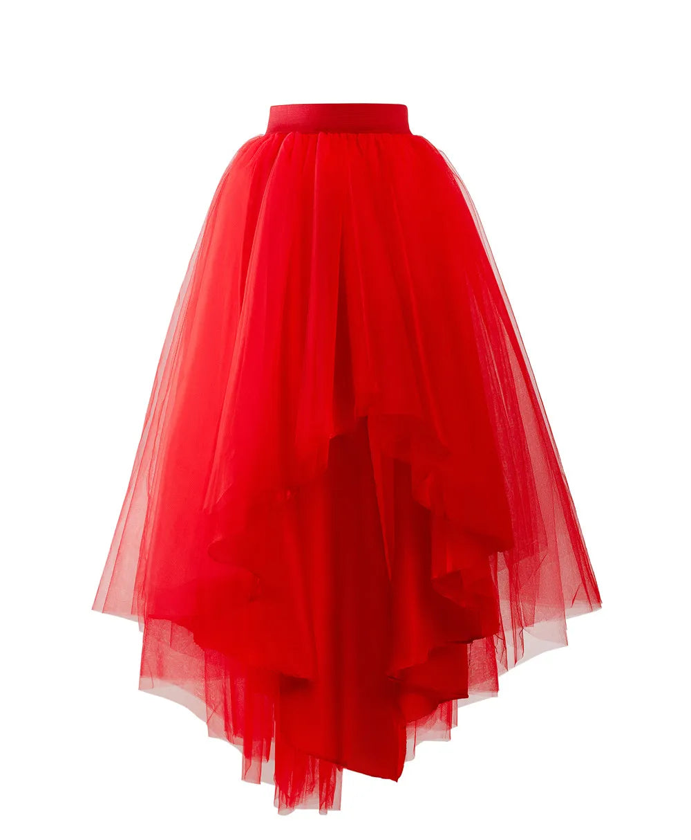 Women’s Gothic Hi-Lo Tulle Skirt