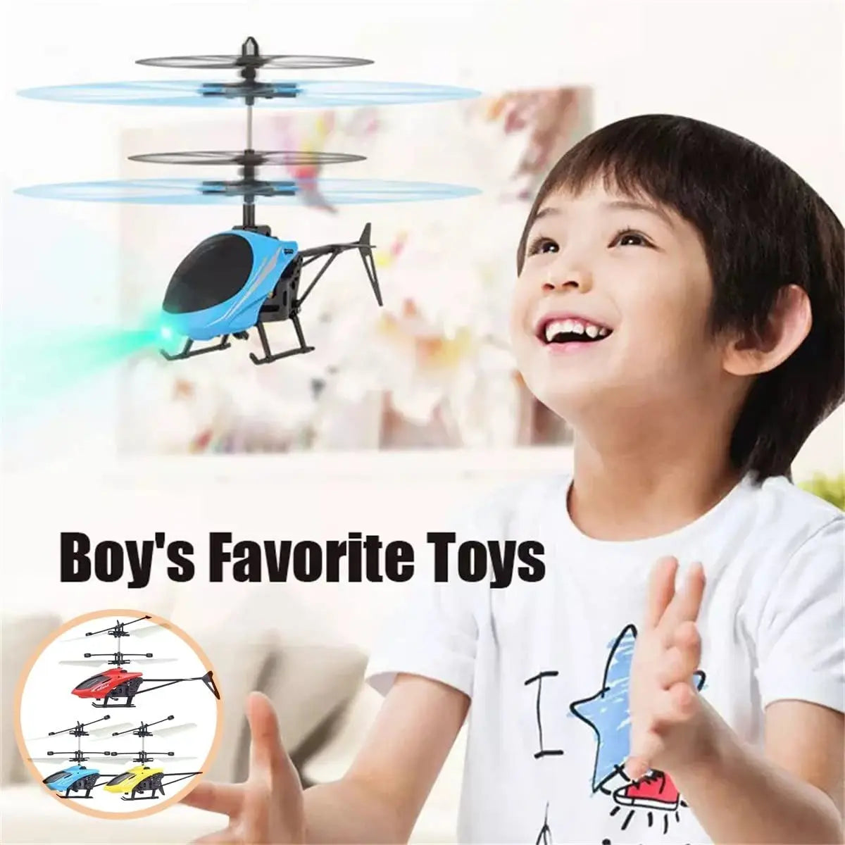 SkyRider Mini RC Drone - Rechargeable & Fall-Resistant Helicopter