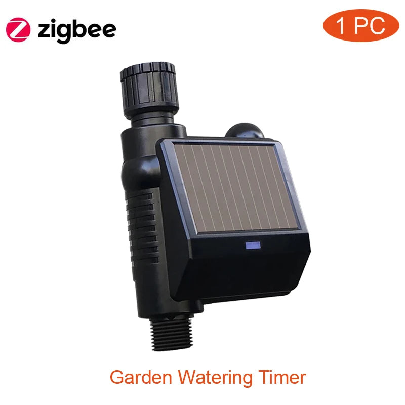 Tuya Zigbee Solar-Powered Garden Watering Timer with Ball Valve Controller
