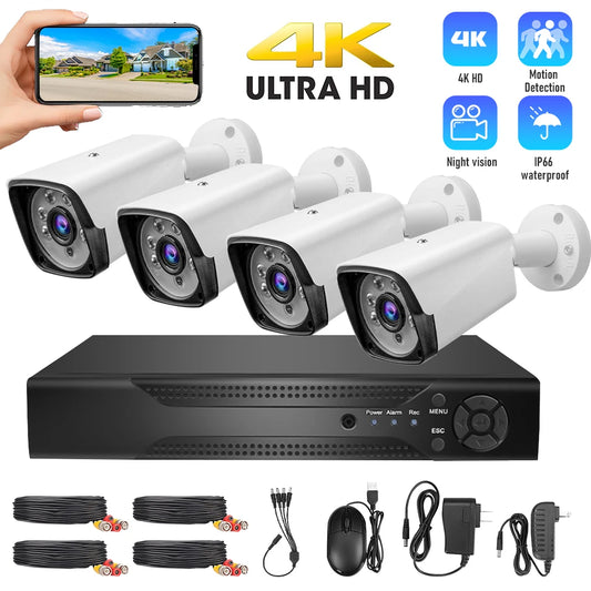 NightWatch 4K 5MP Outdoor CCTV Monitoring System