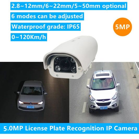 LPR IP Camera 5MP | License Plate Recognition CCTV POE Camera