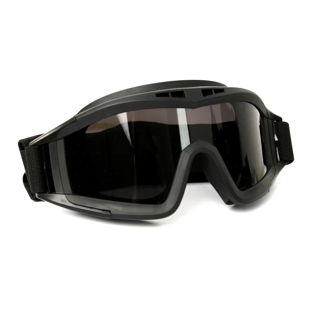 Military Tactical Goggles with Multiple Lenses - Adjustable Outdoor Eyewear