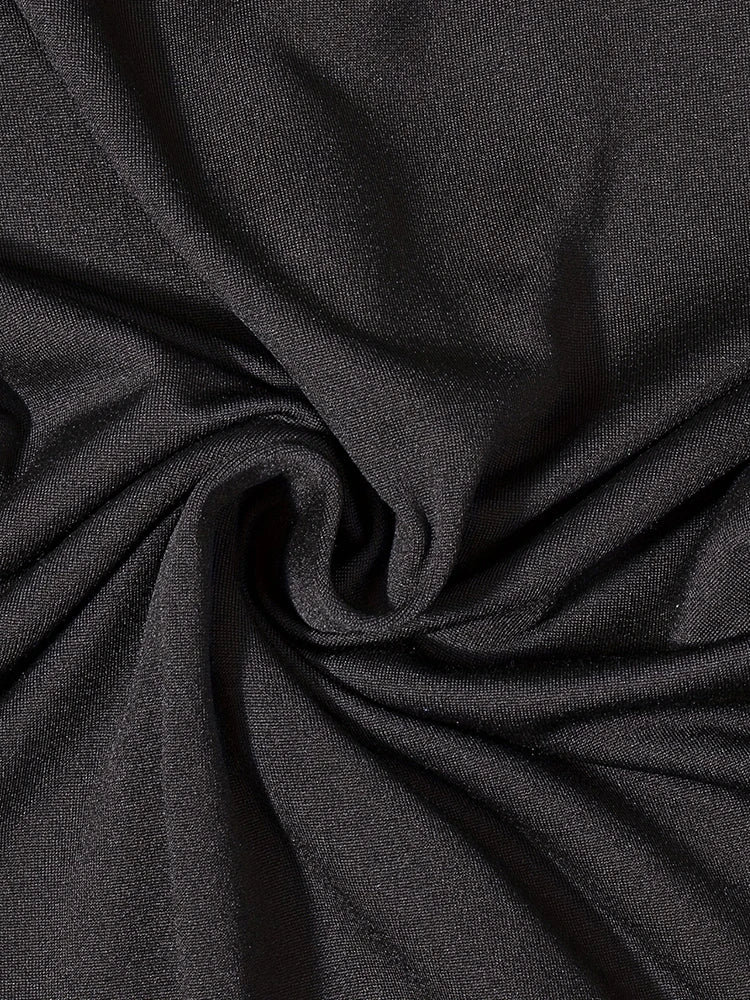 Solid Bodycon Romper – Short Sleeve, Skinny Fit