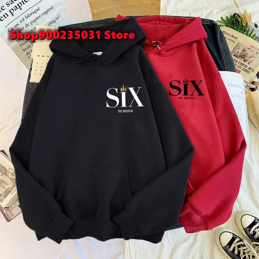 Six The Musical Letter Print Sweatshirt - 2023 Women's Pullover