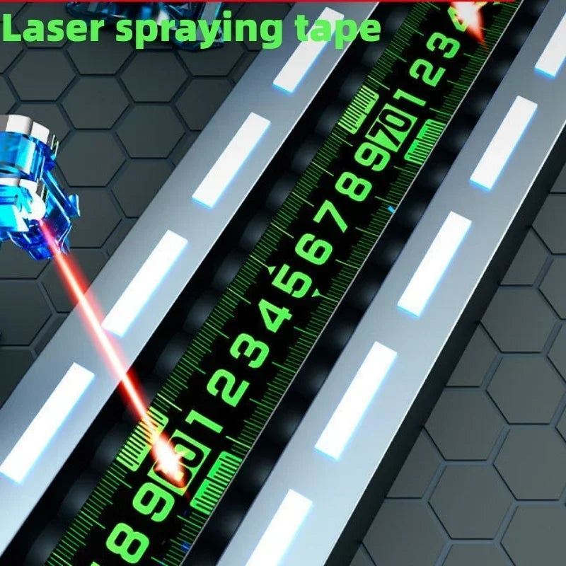 High-Precision Self-Locking Tape Measure – 3/5/10M Fluorescent Steel Ruler