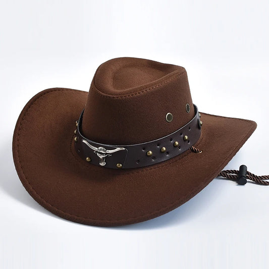 Unisex Casual Polyester Cowboy Hat for All Seasons – Travel and Outdoor Accessory