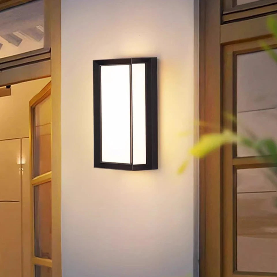 Smart Outdoor Wall Lamp with Motion Sensing LED Light