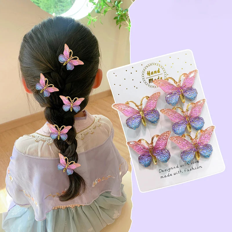 Cute Stereoscopic Kids Hair Clips Princess 9PCS