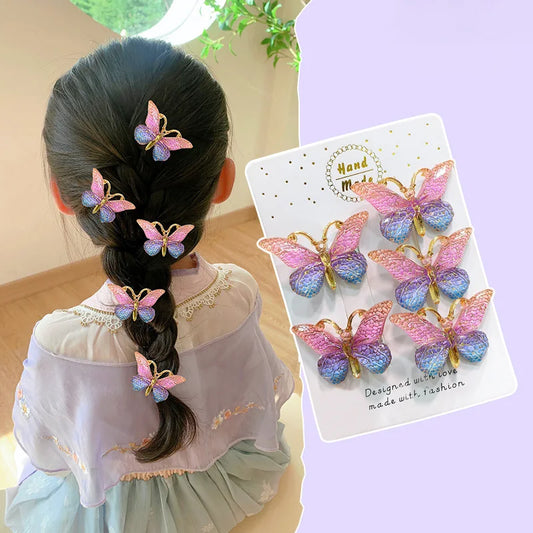 Cute Stereoscopic Kids Hair Clips Princess 9PCS