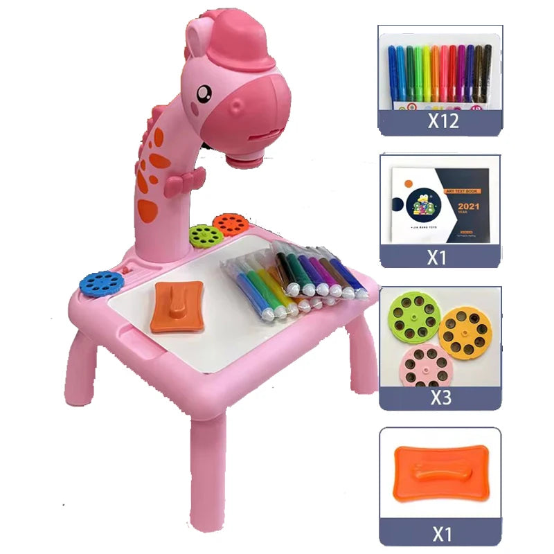 Kids Projection Drawing Board – Creative Art & Drawing Toy Set for Children