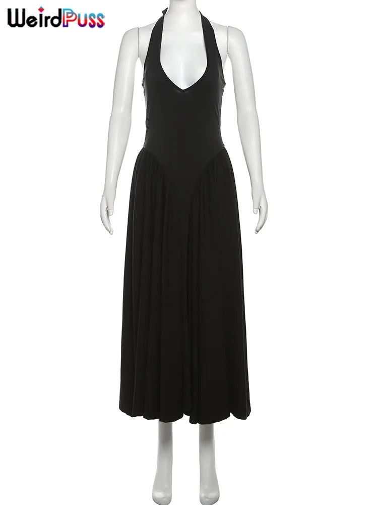 Women’s Halter Backless Bodycon Dress