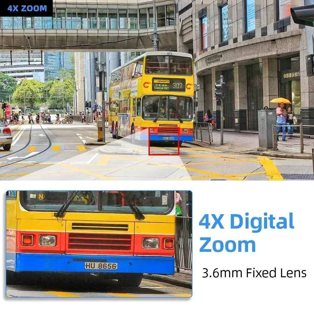 WiFi 2.4G 2K PTZ Security Camera with Two-Way Audio, Move-to-Follow, Outdoor Surveillance for Smart Homes