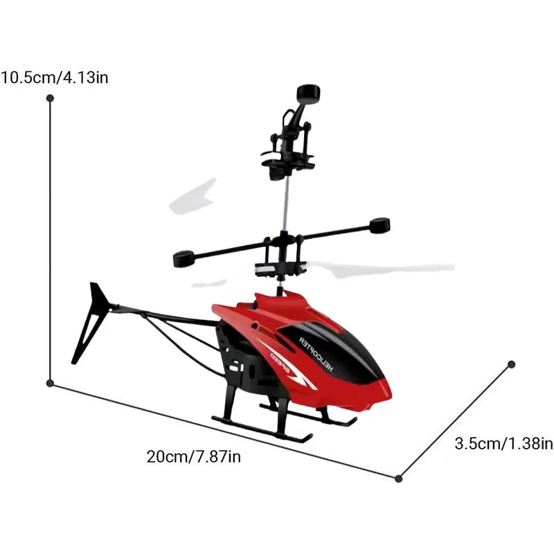 SkyRider Mini RC Drone - Rechargeable & Fall-Resistant Helicopter