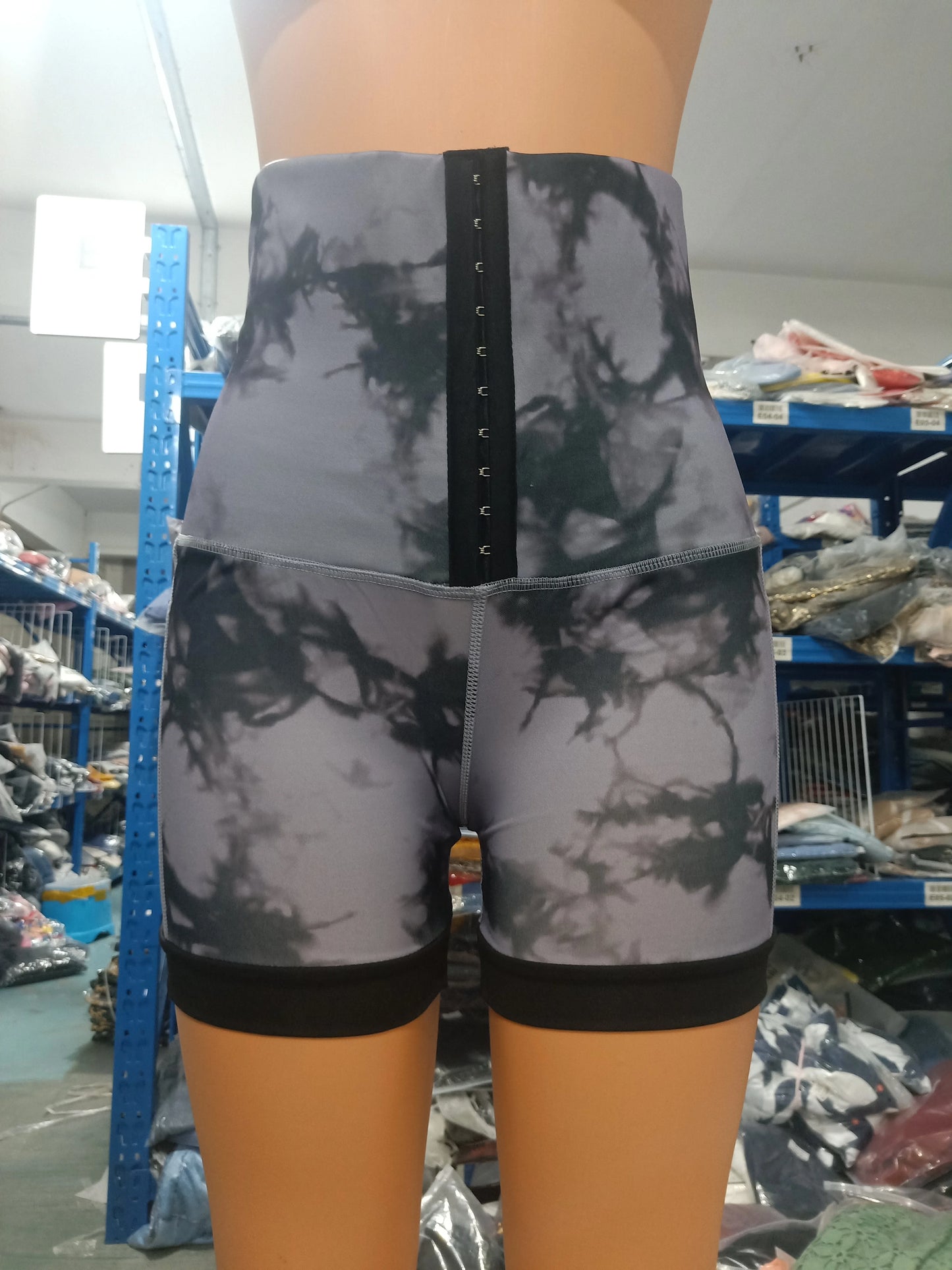Tie-Dye Tummy Control Active Shorts