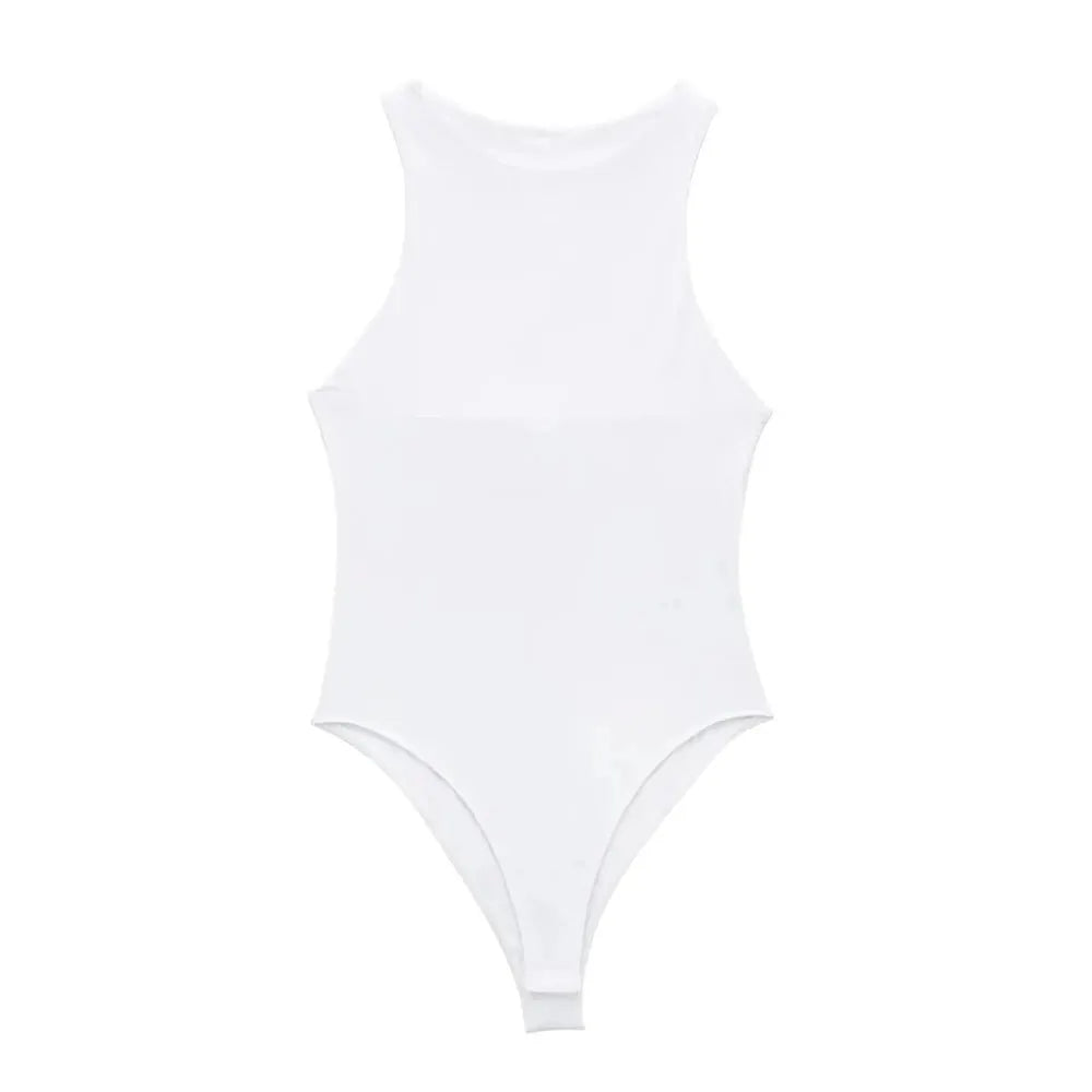 Halter Neck Bodysuit – Sleeveless & Slim Fit