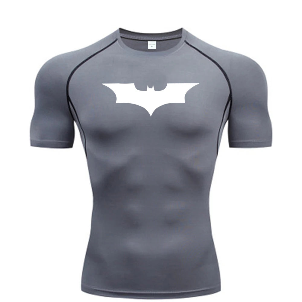 Men’s Bat Print Compression T-Shirt