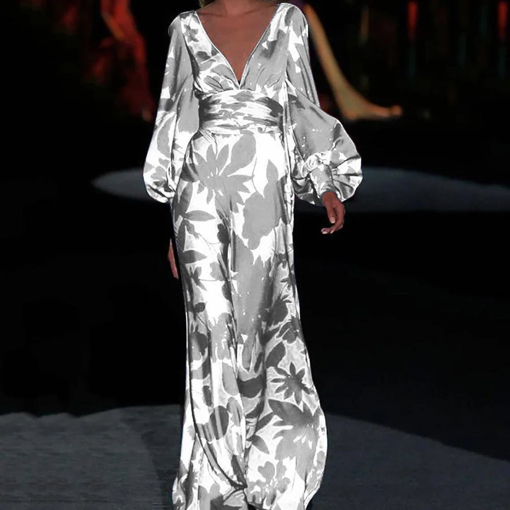 Women’s Deep V Pleated Party Dress ✅