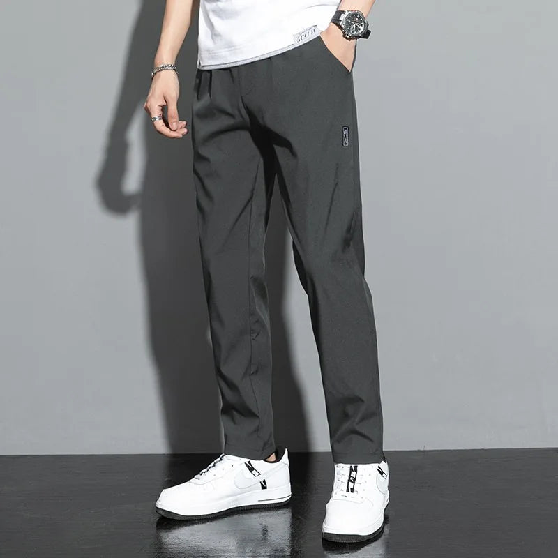 Men’s Summer Ice Silk Casual Pants”
