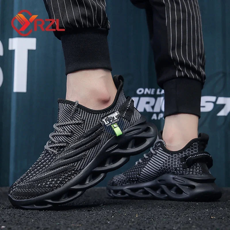 YRZL Men’s Breathable Running Sneakers